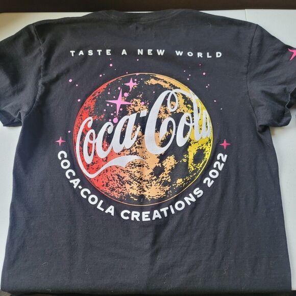Pacsun Coca Cola Black Large T-Shirt Taste A New World Unisex - Picture 2 of 3